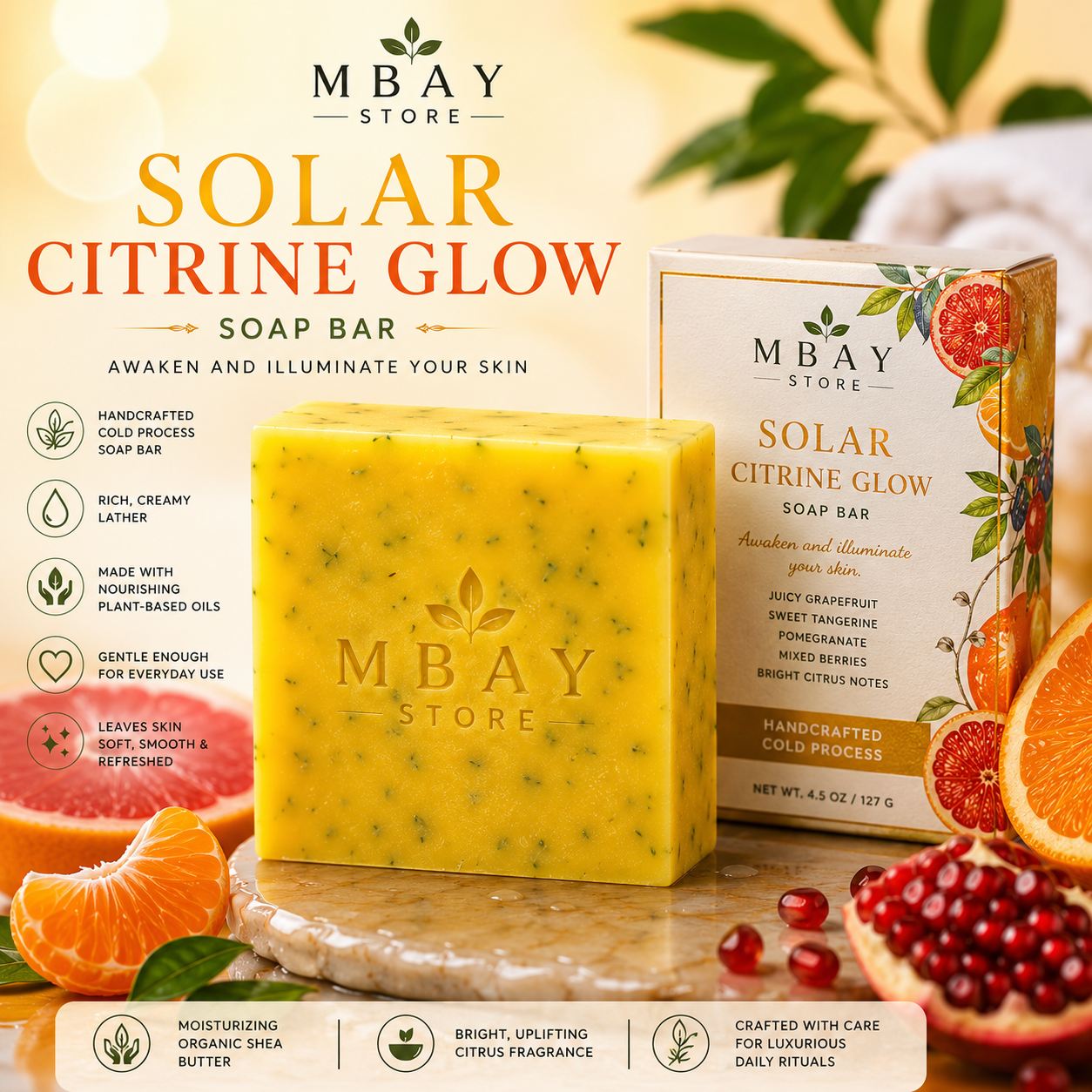 Solar Citrine Glow Bar