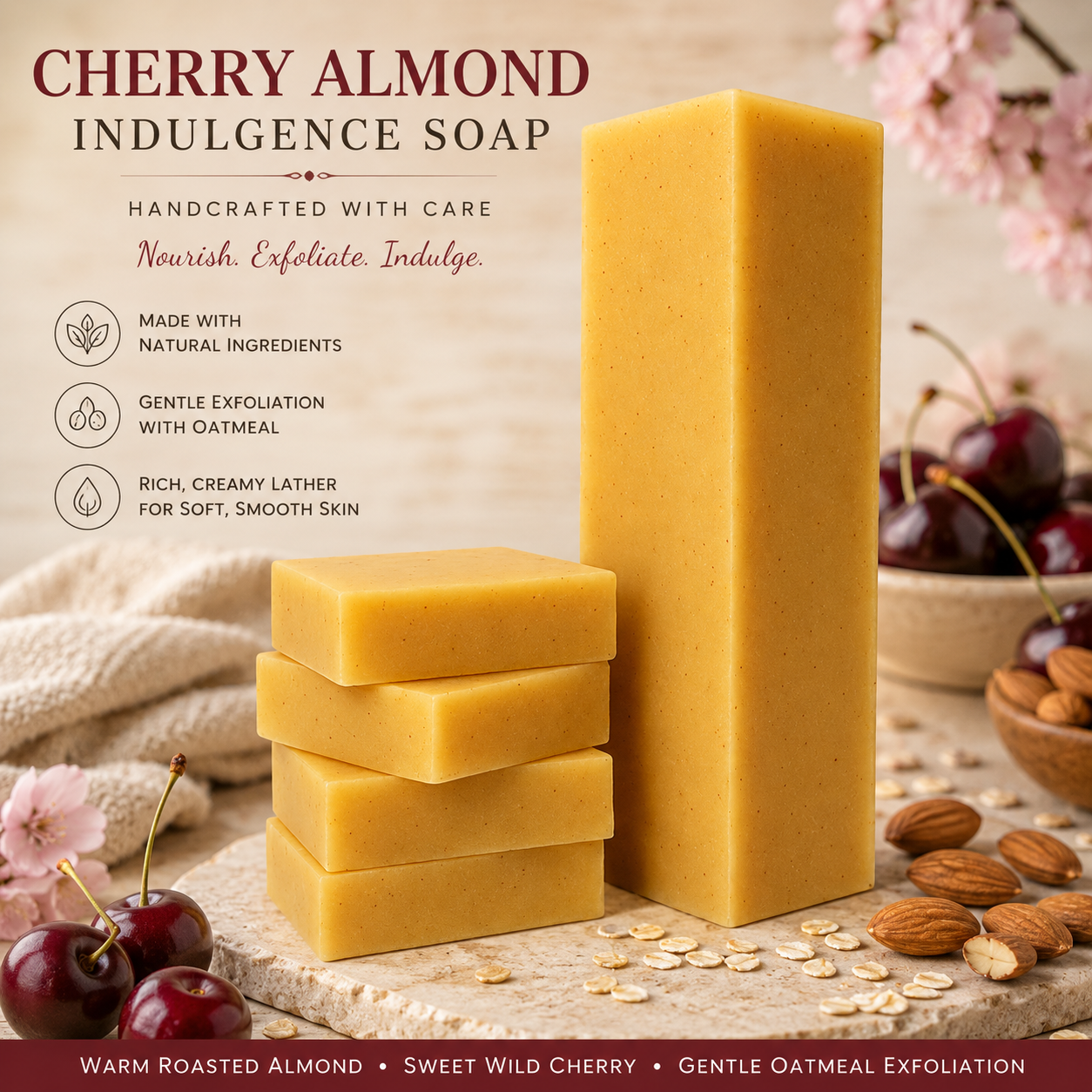 MBAY Almond Cherry Indulgence Soap