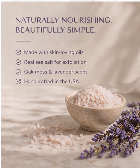 Oak Moss & Lavender scrub Soap